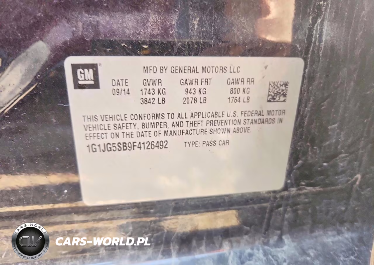 2015 Chevrolet Sonic Rs VIN:1G1JG5SB9F4126492 - 12