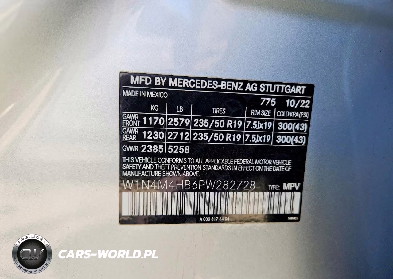2023 Mercedes-Benz Glb 250 4Matic VIN:W1N4M4HB6PW282728 - 13