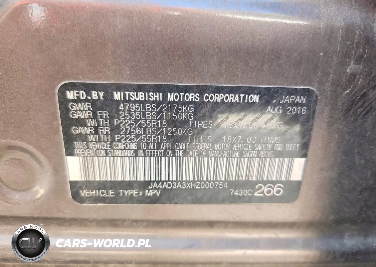 2017 Mitsubishi Outlander Se VIN:JA4AD3A3XHZ000754 - 13