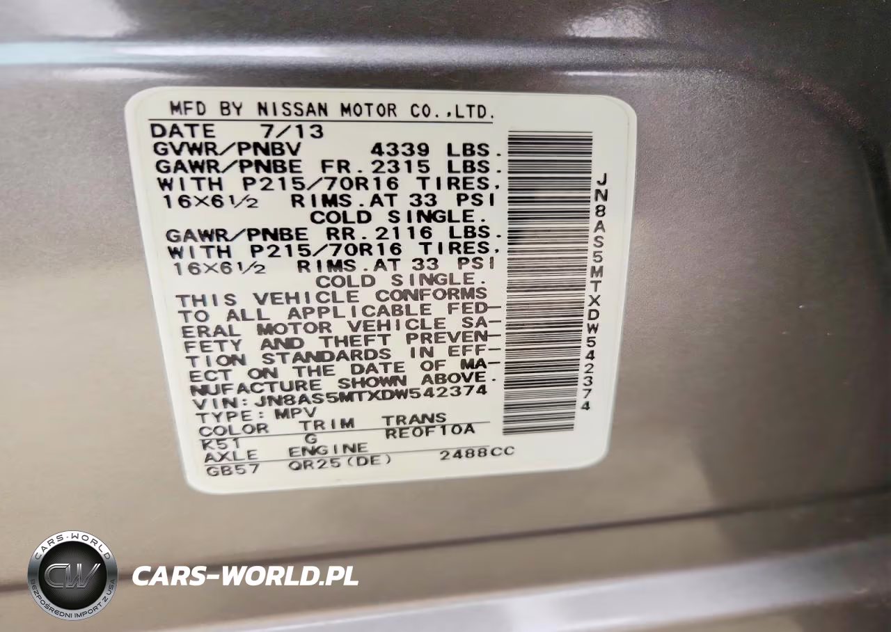 2013 Nissan Rogue S VIN:JN8AS5MTXDW542374 - 13