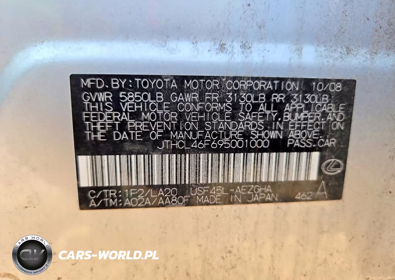 2009 Lexus Ls 460 VIN:JTHCL46F695001000 - 13