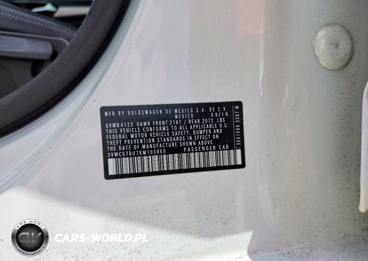 2019 Volkswagen Jetta S VIN:3VWC57BU7KM103050 - 12