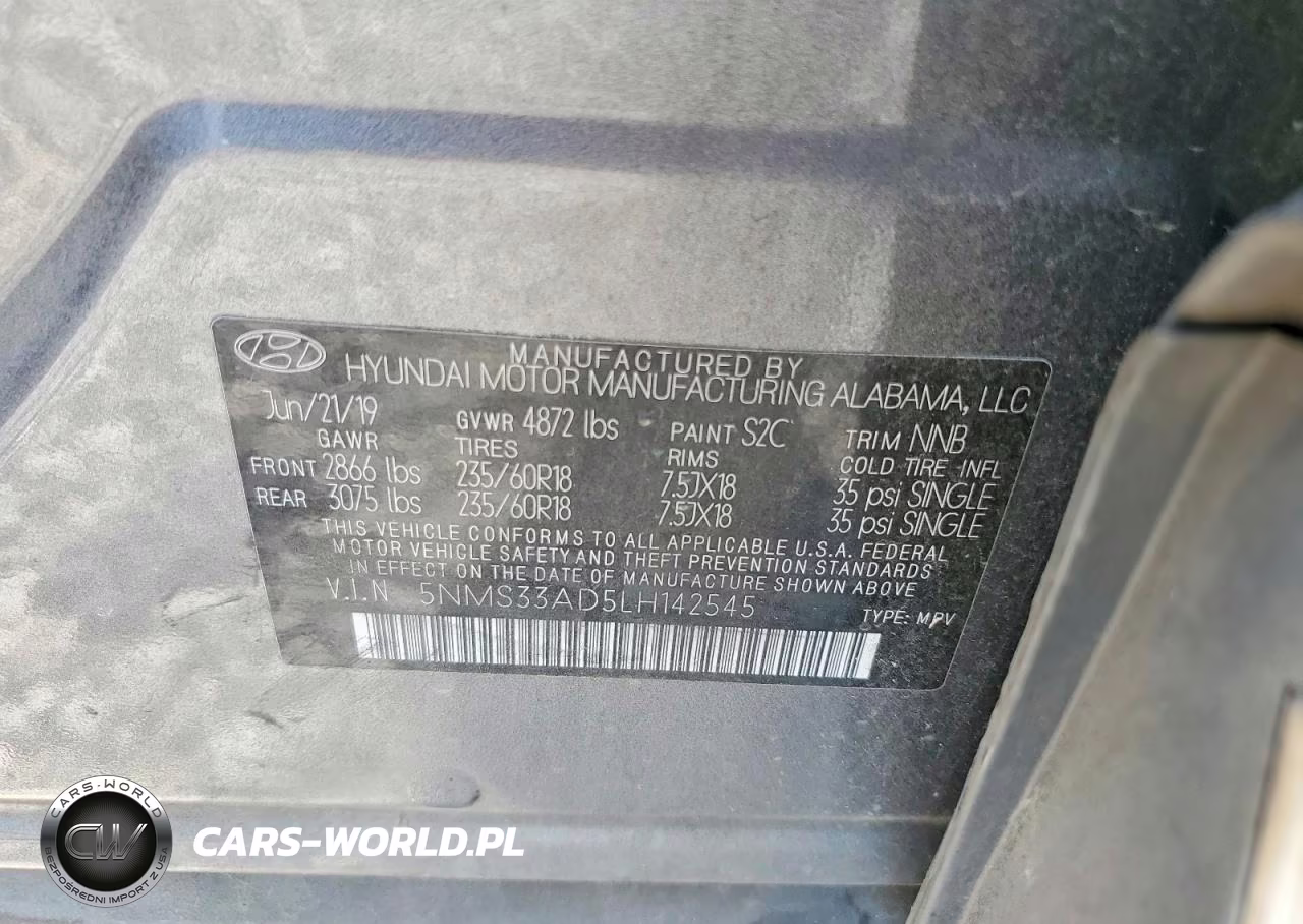 2020 Hyundai Santa Fe Sel VIN:5NMS33AD5LH142545 - 13