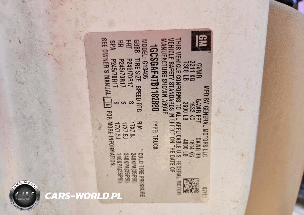 2011 CHEVROLET EXPRESS G1 VIN:1GCSGAF47B1182880 - 14