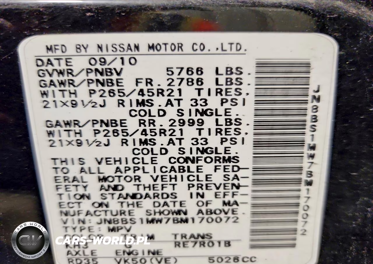2011 Infiniti Fx50 Base VIN:JN8BS1MW7BM170072 - 14
