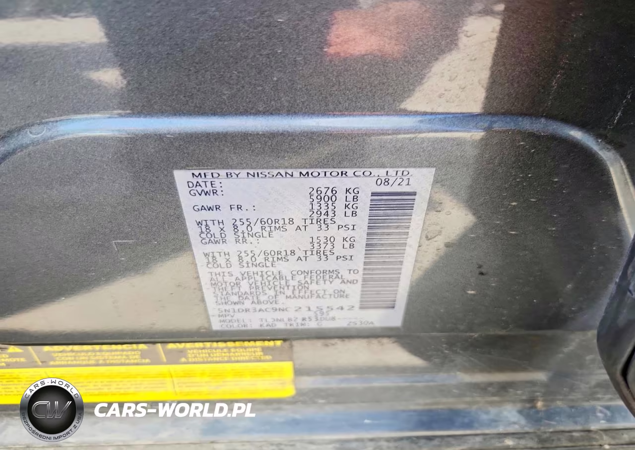 2022 Nissan Pathfinder S VIN:5N1DR3AC9NC215542 - 14