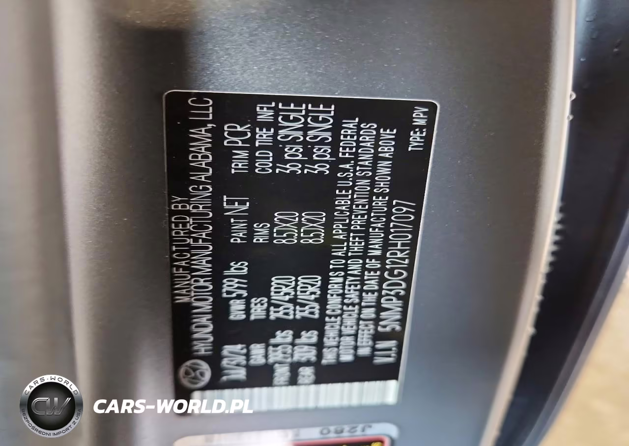 2024 Hyundai Santa Fe Limited VIN:5NMP3DG12RH017097 - 13
