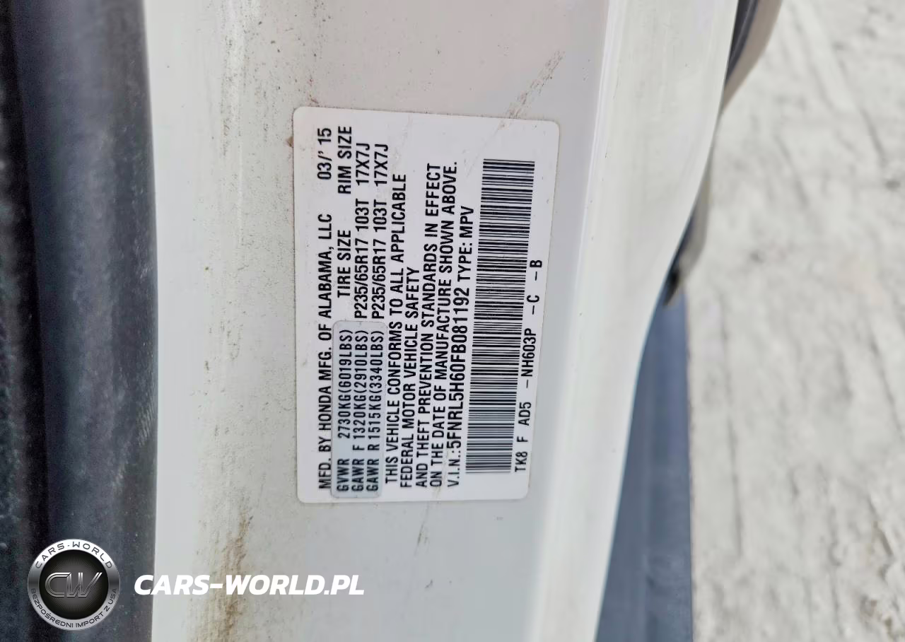 2015 Honda Odyssey Exl VIN:5FNRL5H60FB081192 - 14
