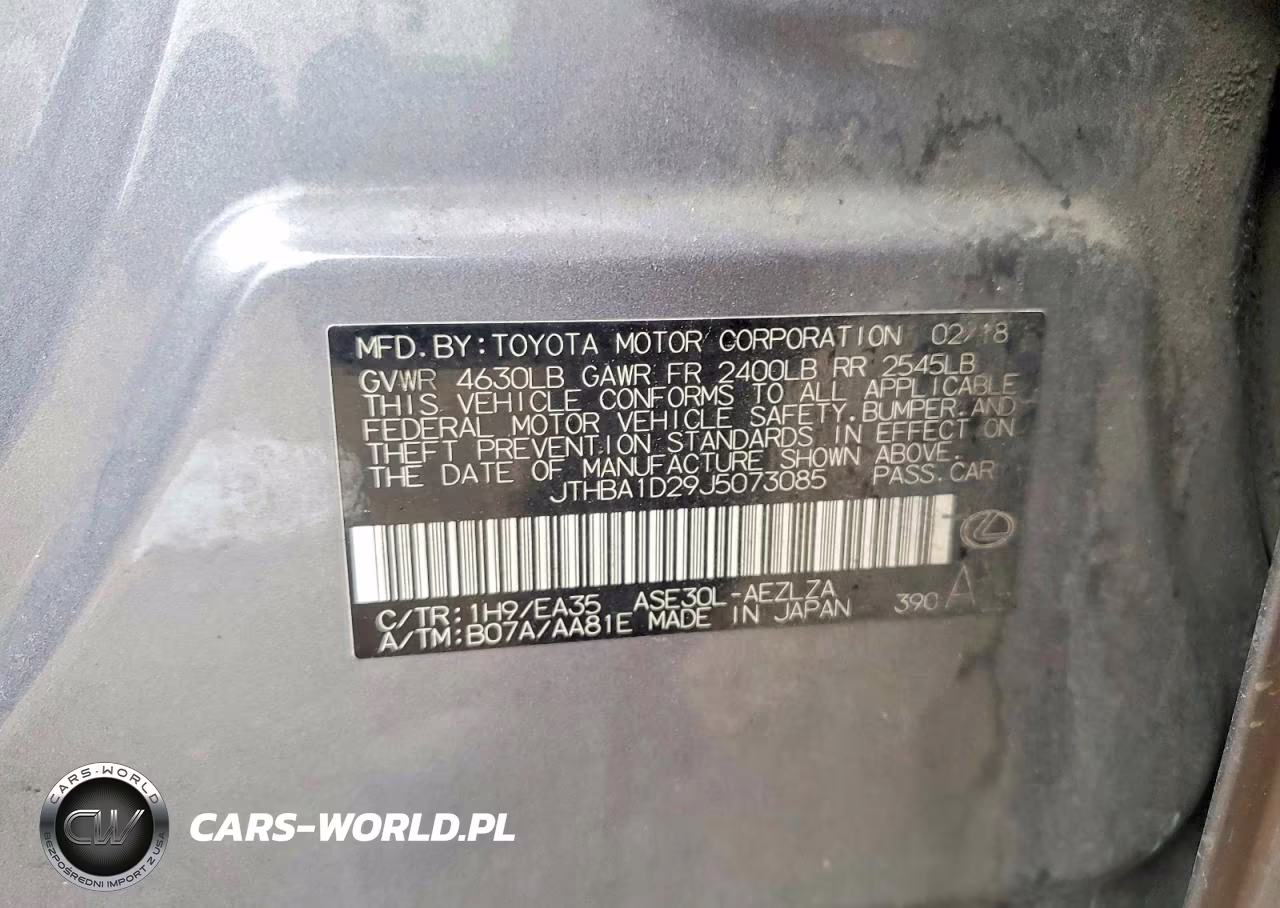 2018 Lexus Is 300 VIN:JTHBA1D29J5073085 - 12