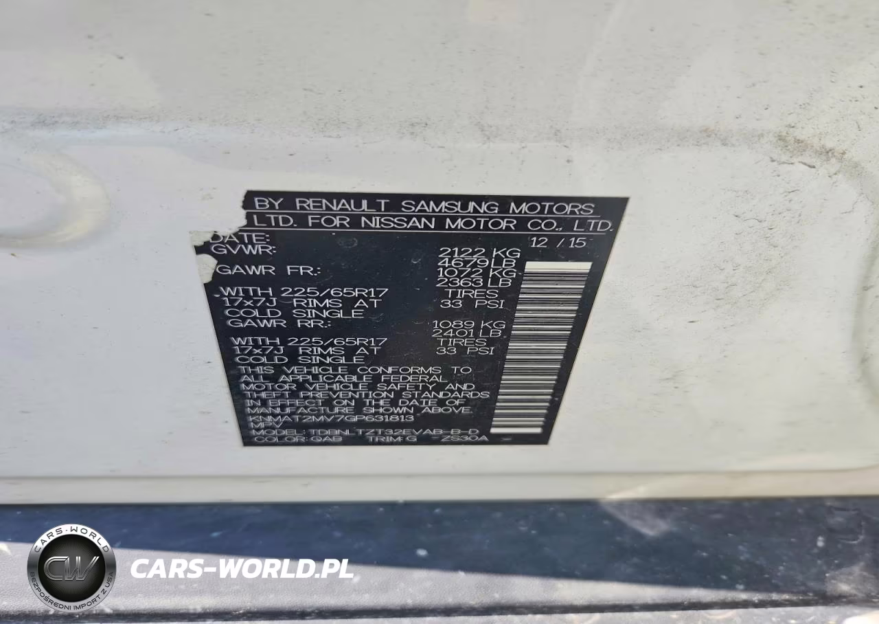 2016 Nissan Rogue Sv VIN:KNMAT2MV7GP631813 - 13