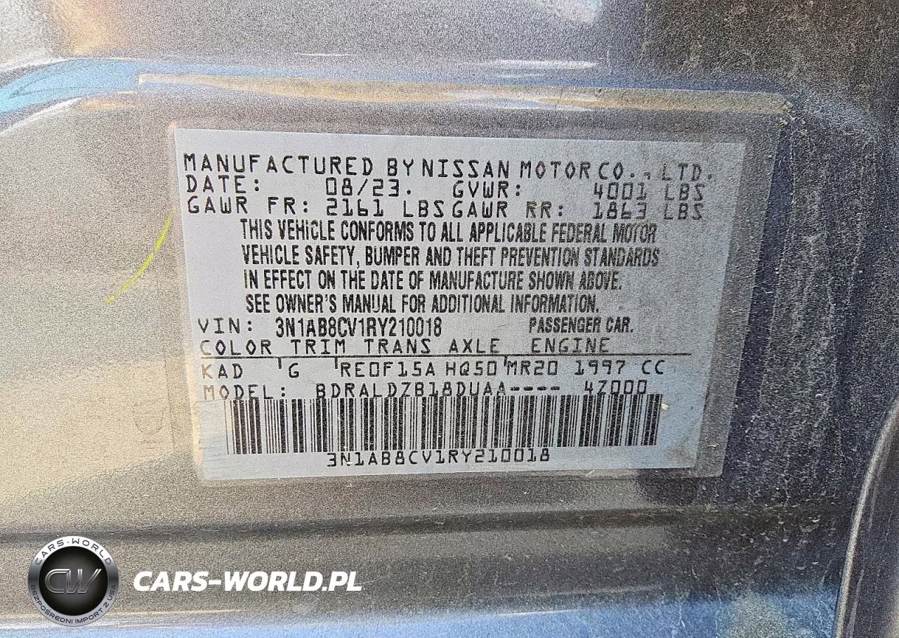 2024 Nissan Sentra Sv VIN:3N1AB8CV1RY210018 - 12