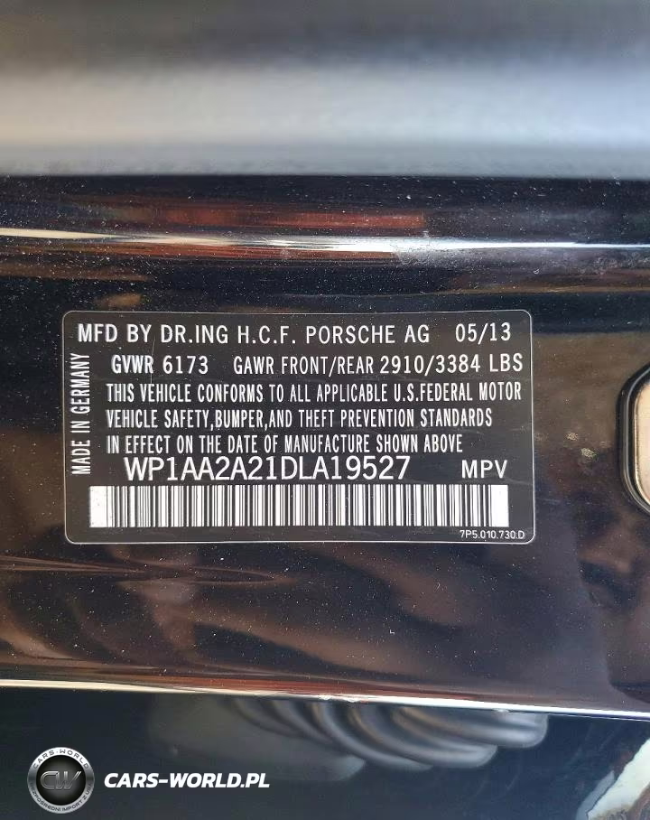2013 Porsche Cayenne VIN:WP1AA2A21DLA19527 - 13