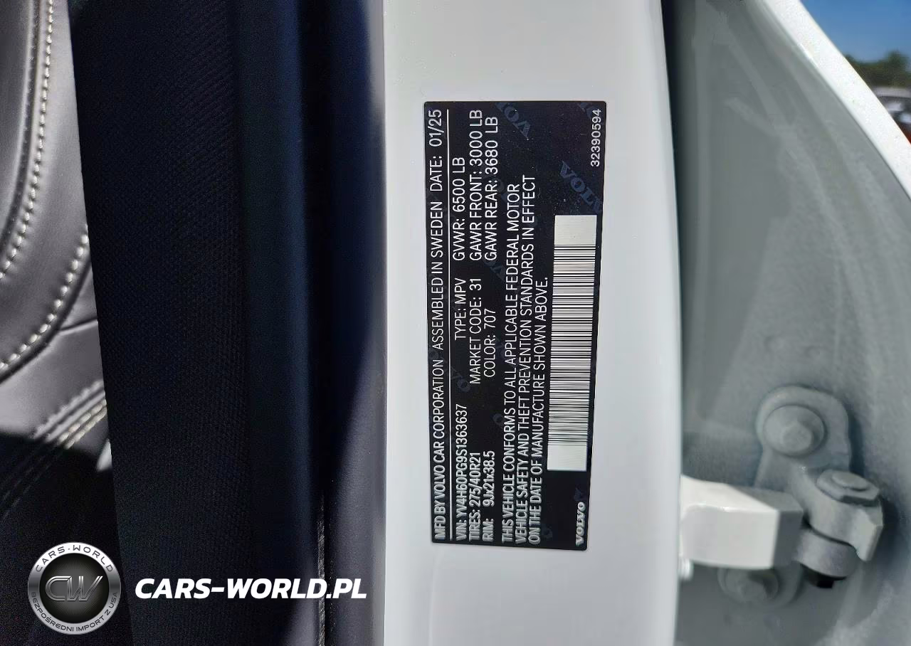 2025 Volvo Xc90 Ultra VIN:YV4H60PG9S1363637 - 14