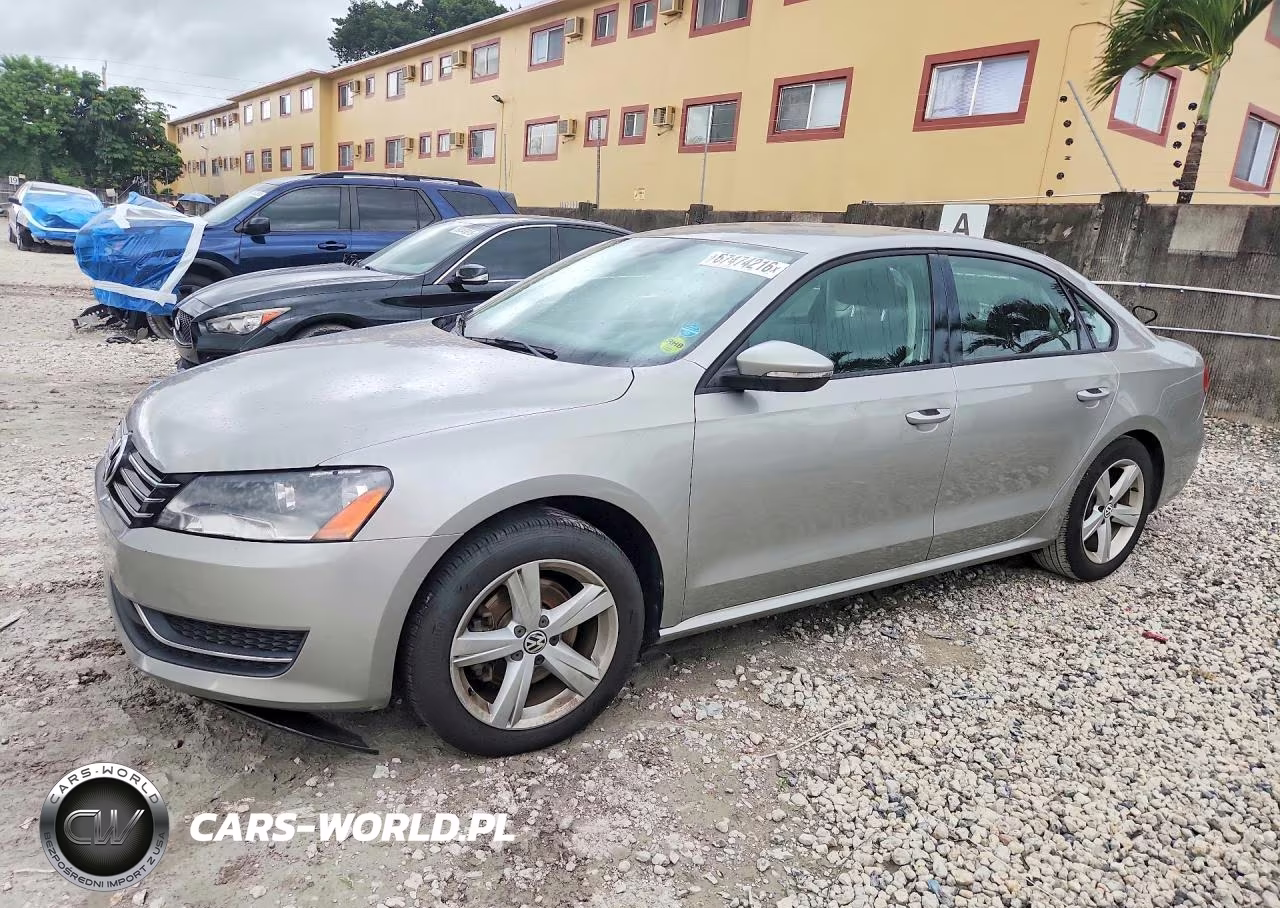 2012 Volkswagen Passat S VIN:1VWAP7A39CC008437 - 1