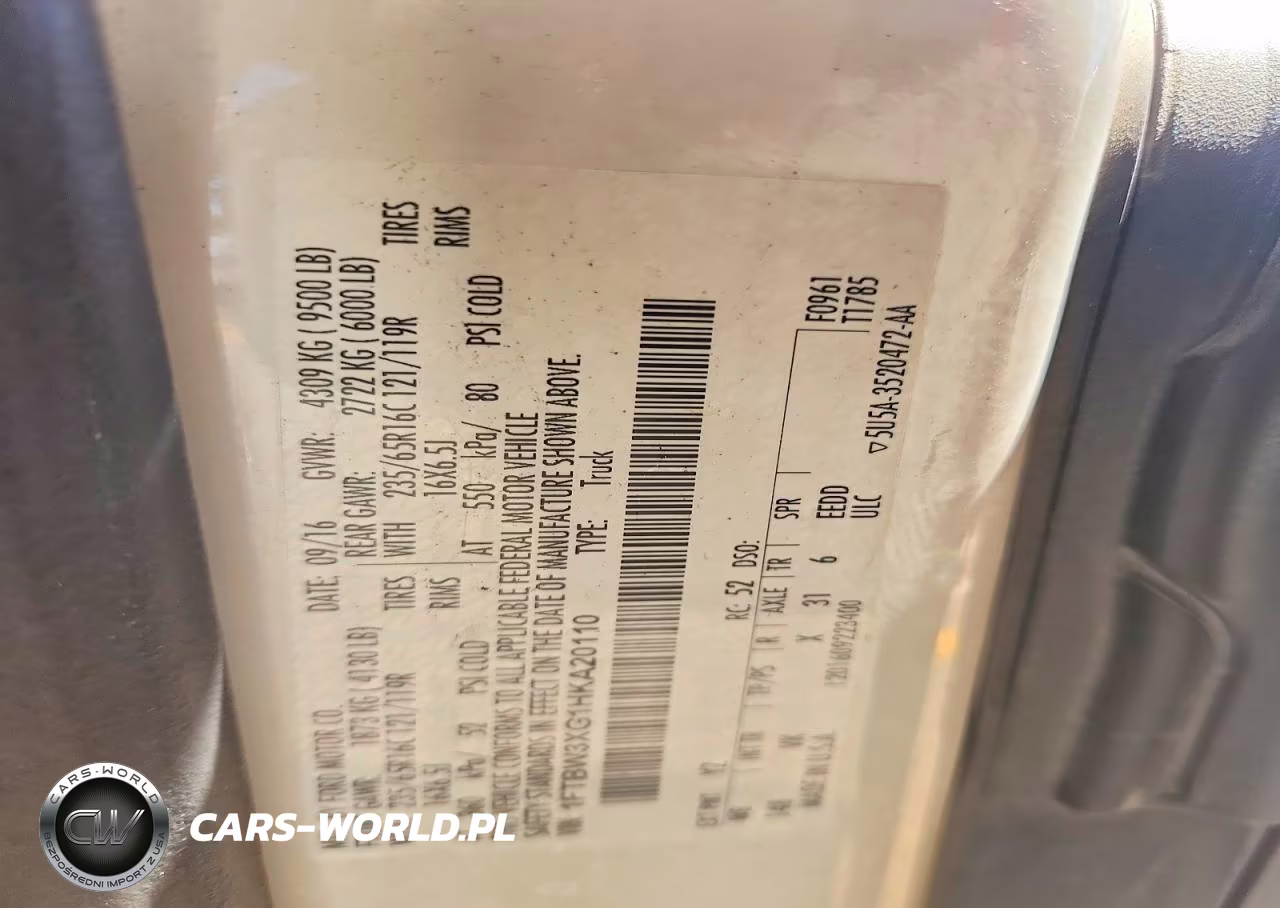 2017 Ford Transit T-350 VIN:1FTBW3XG1HKA20110 - 13