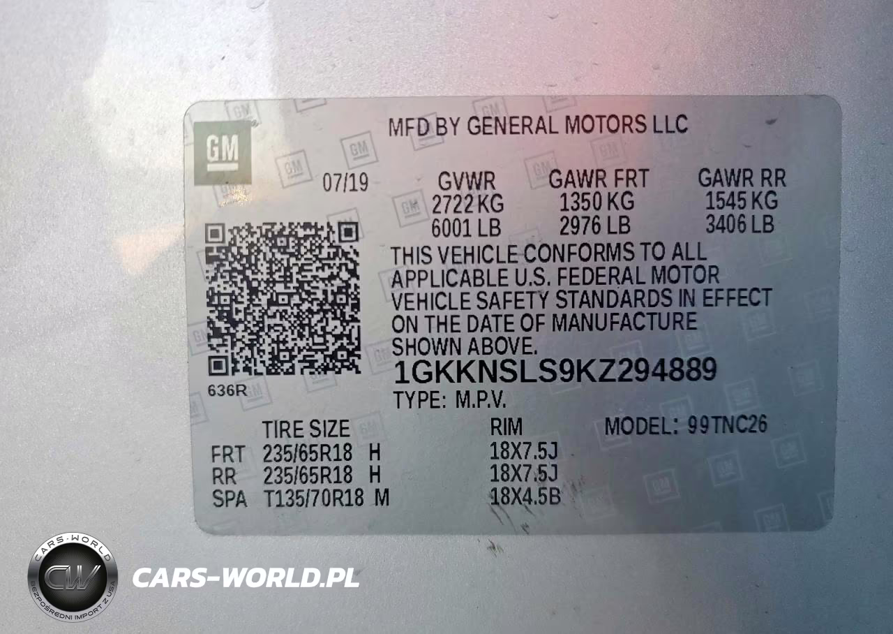 2019 GMC Acadia Sle VIN:1GKKNSLS9KZ294889 - 14