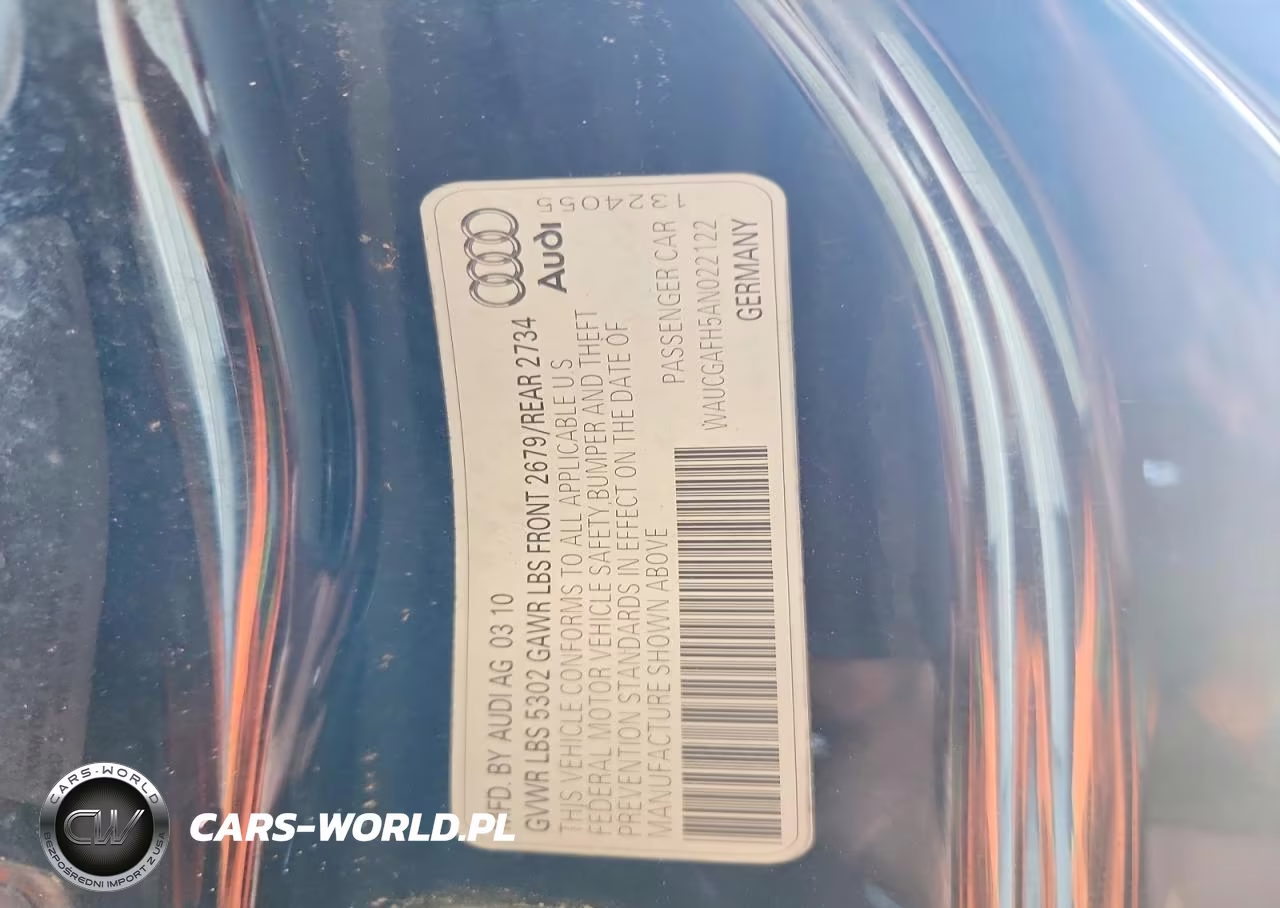 2010 Audi S5 Premium Plus VIN:WAUCGAFH5AN022122 - 12