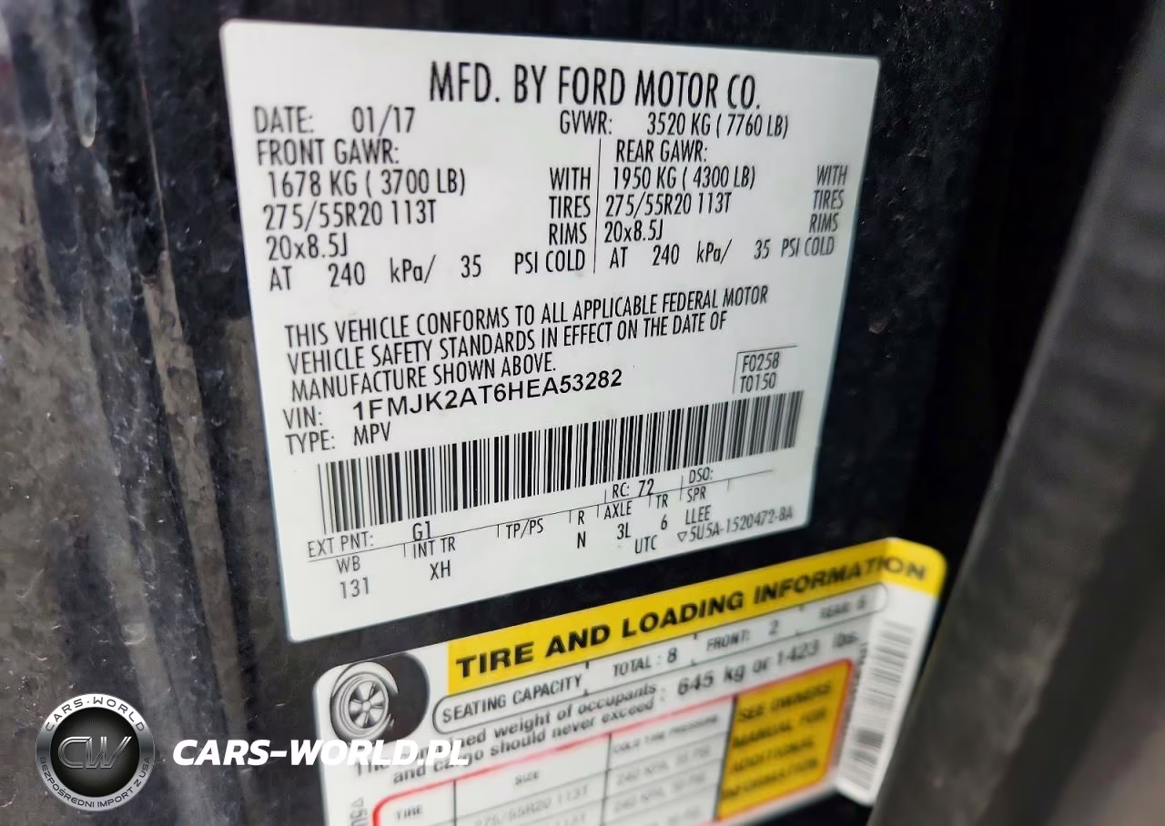 2017 Ford Expedition El Limited VIN:1FMJK2AT6HEA53282 - 12