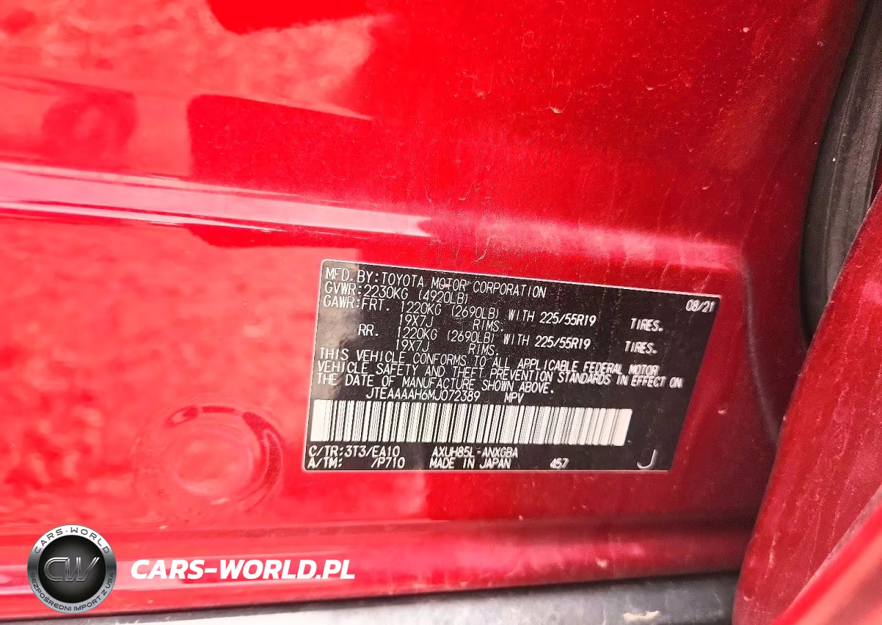 2021 Toyota Venza Xle VIN:JTEAAAAH6MJ072389 - 12