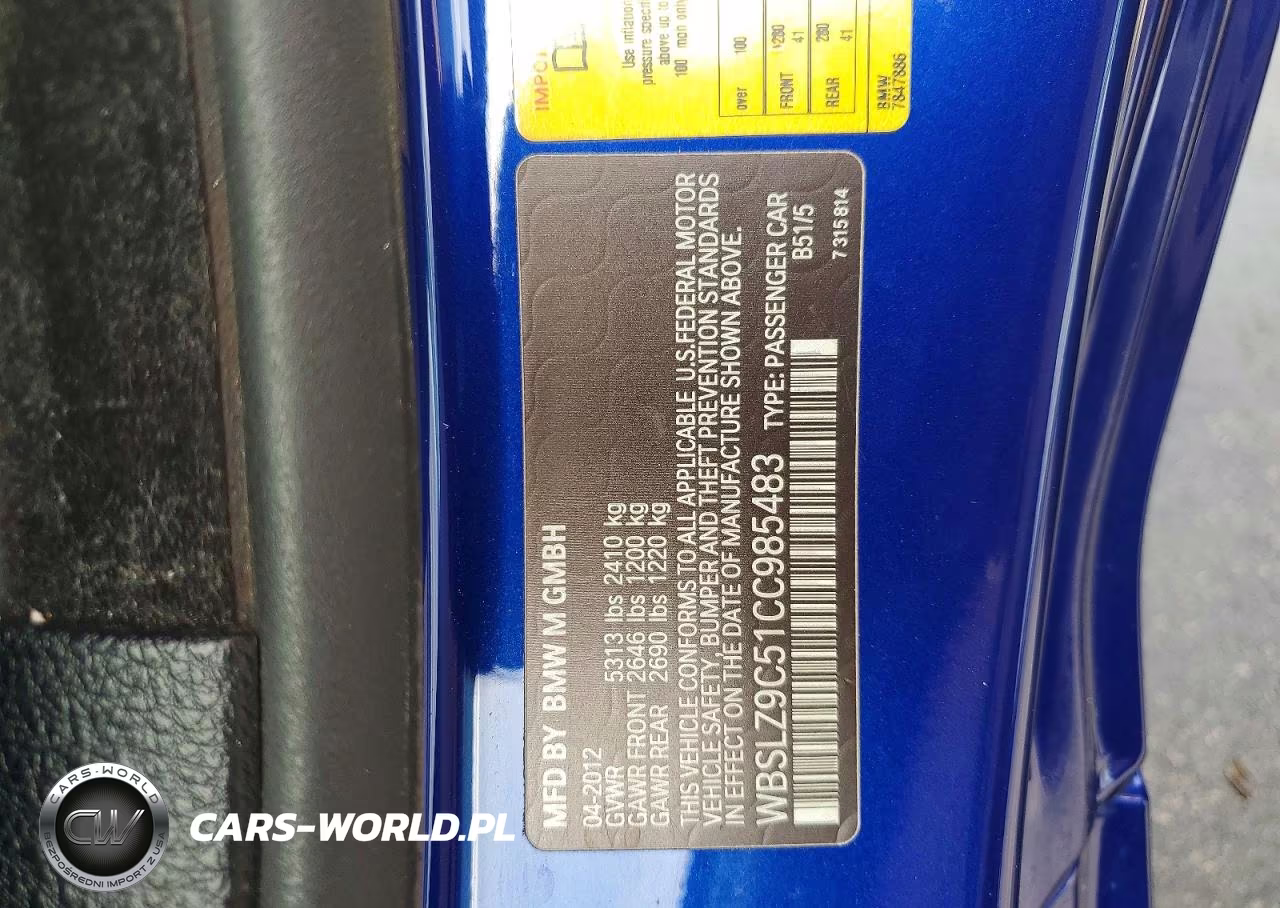 2012 BMW M6 VIN:WBSLZ9C51CC985483 - 12