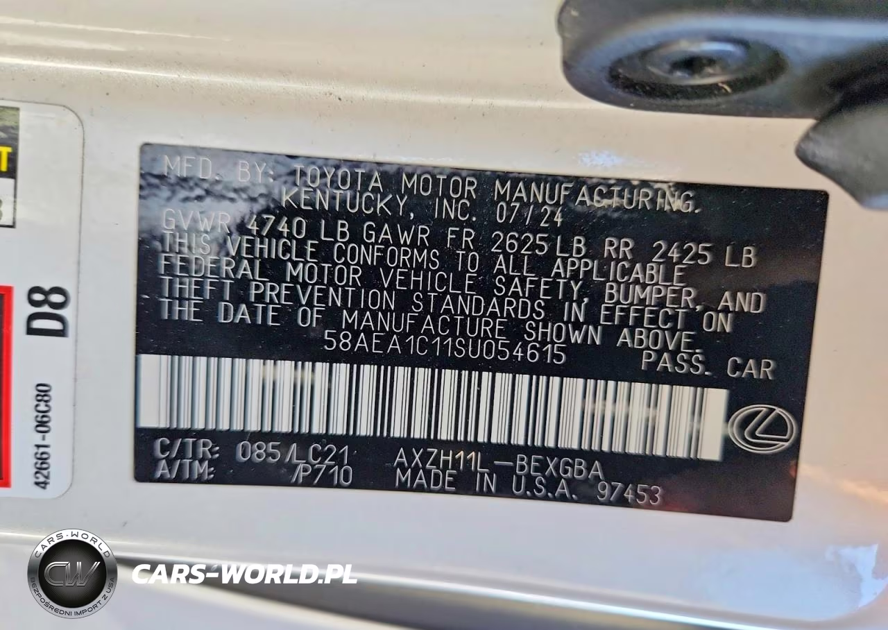 2025 Lexus Es 300H Luxury VIN:58AEA1C11SU054615 - 12