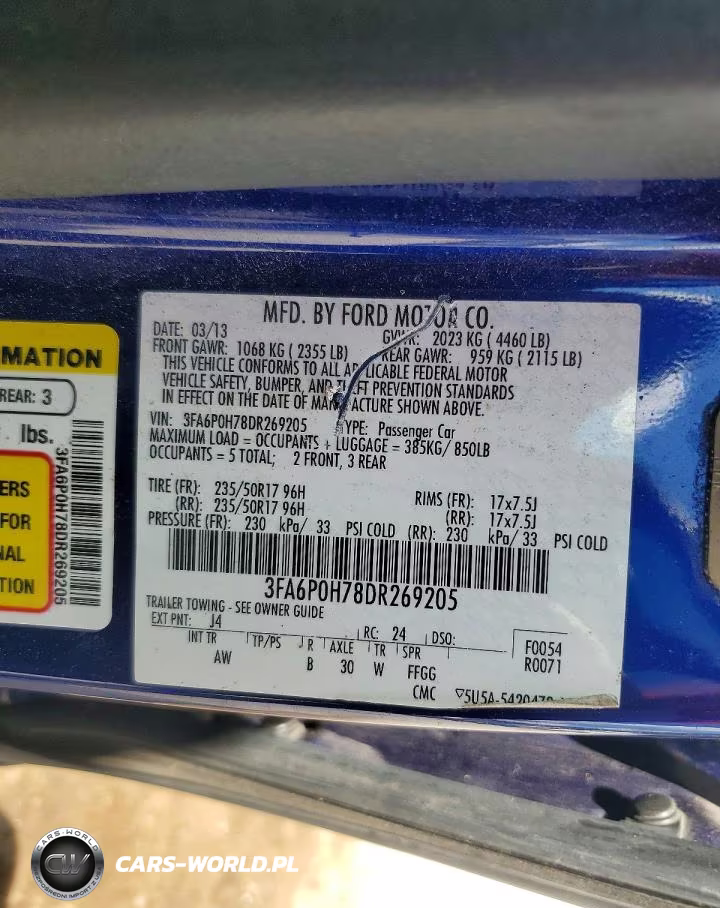 2013 Ford Fusion Se VIN:3FA6P0H78DR269205 - 12
