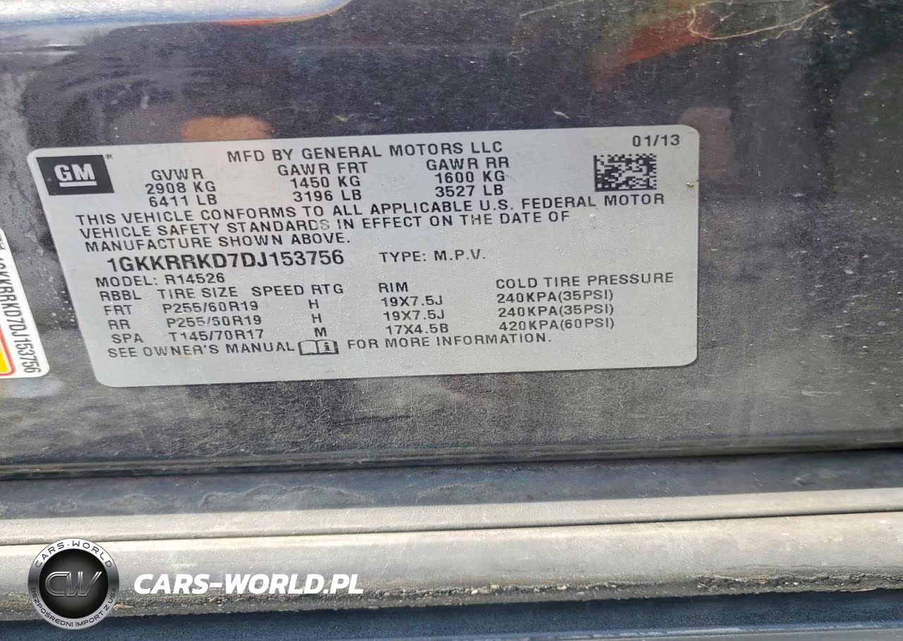2013 GMC Acadia Slt-1 VIN:1GKKRRKD7DJ153756 - 13
