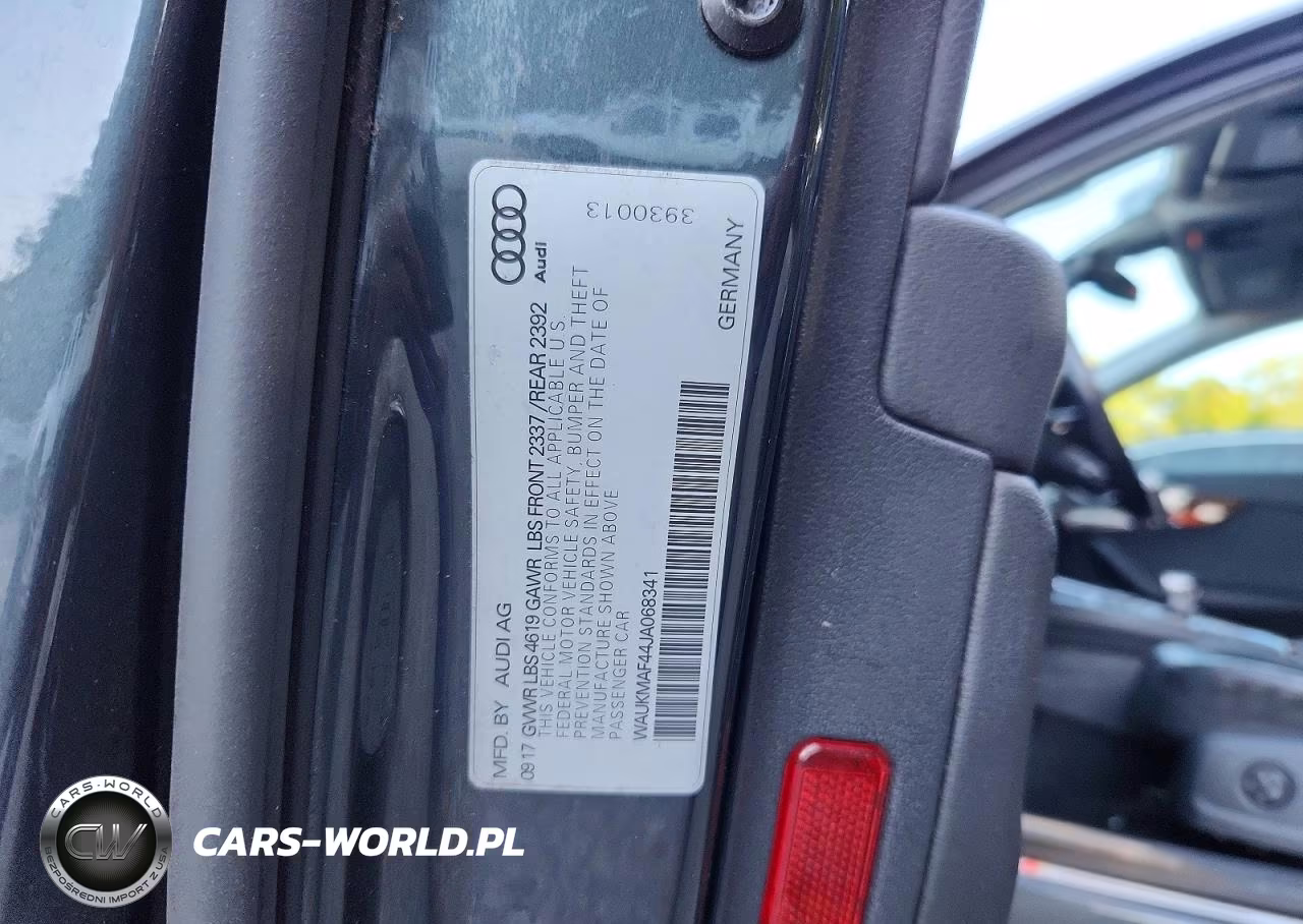 2018 Audi A4 Premium VIN:WAUKMAF44JA068341 - 12