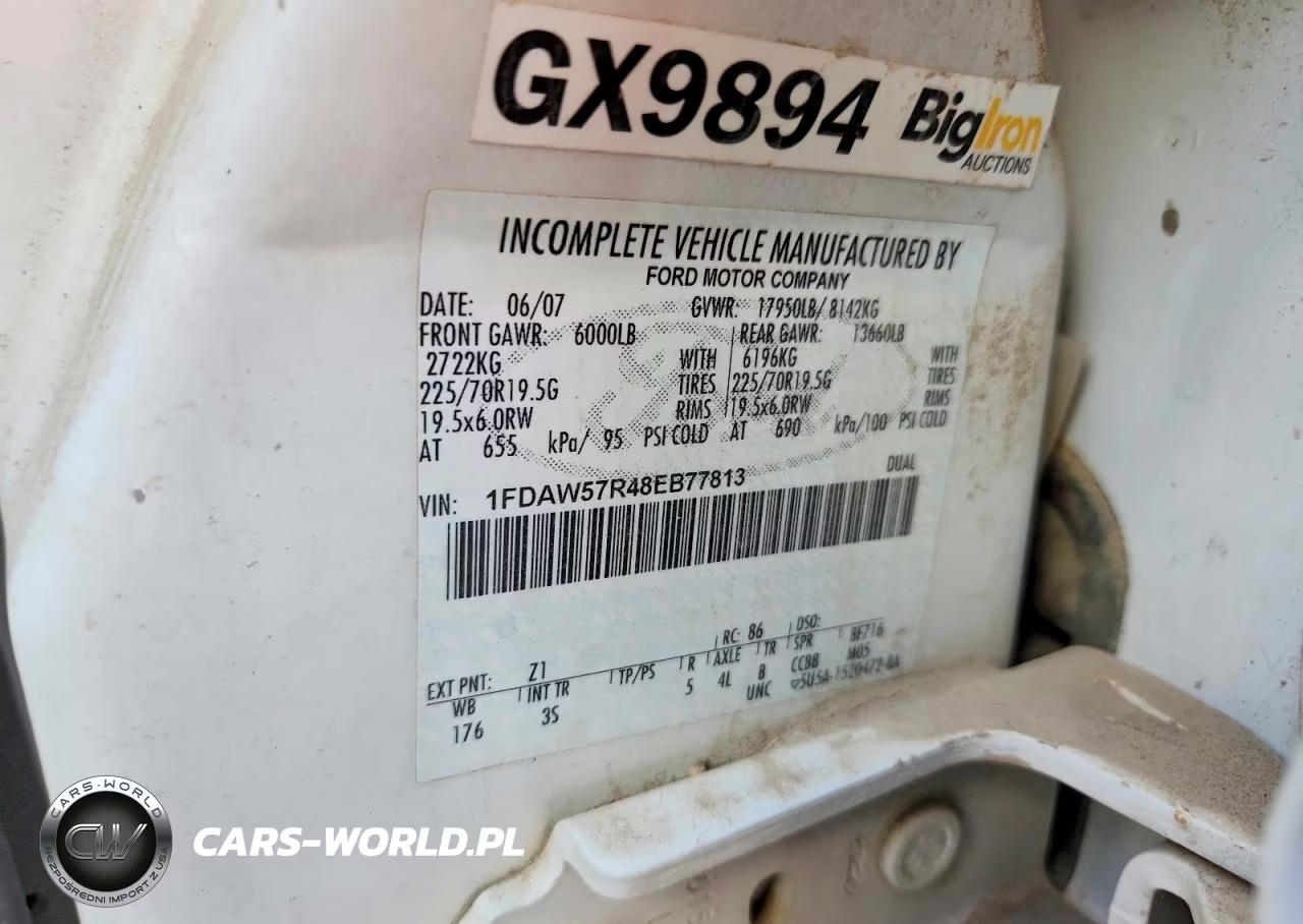 2008 Ford F550 Super Duty VIN:1FDAW57R48EB77813 - 12