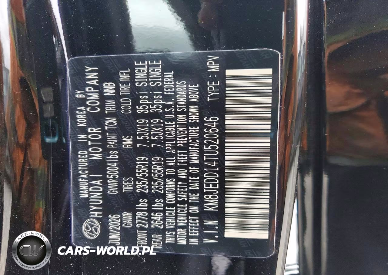 2026 Hyundai Tucson Hybrid Limited VIN:KM8JEDD14TU520646 - 14