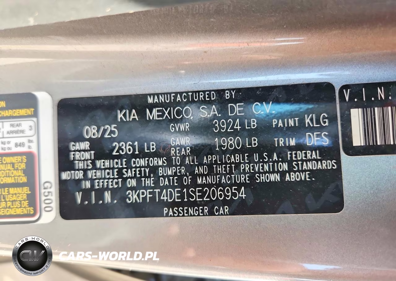 2025 Kia K4 Lxs VIN:3KPFT4DE1SE206954 - 13