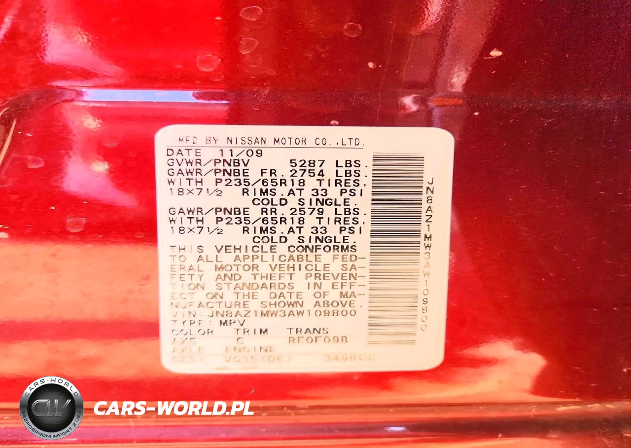 2010 Nissan Murano S VIN:JN8AZ1MW3AW109800 - 12