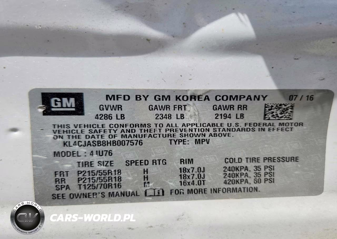 2017 Buick Encore Preferred VIN:KL4CJASB8HB007576 - 12