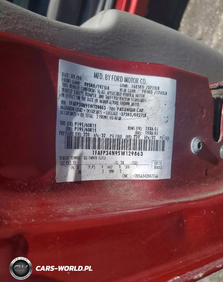 2005 Ford Focus Zx4 VIN:1FAFP34N95W129863 - 12