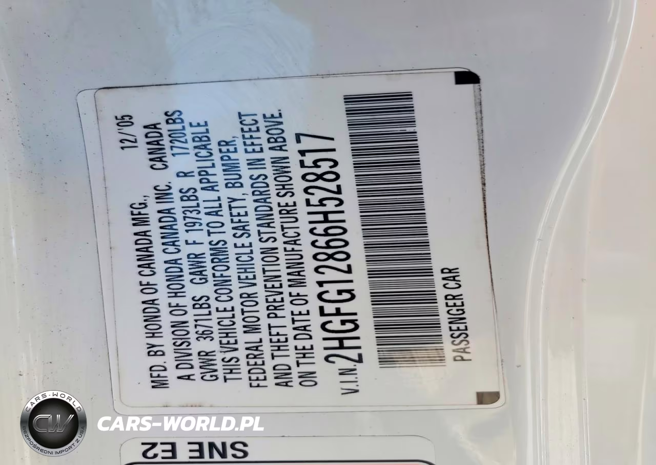 2006 Honda Civic Ex VIN:2HGFG12866H528517 - 12