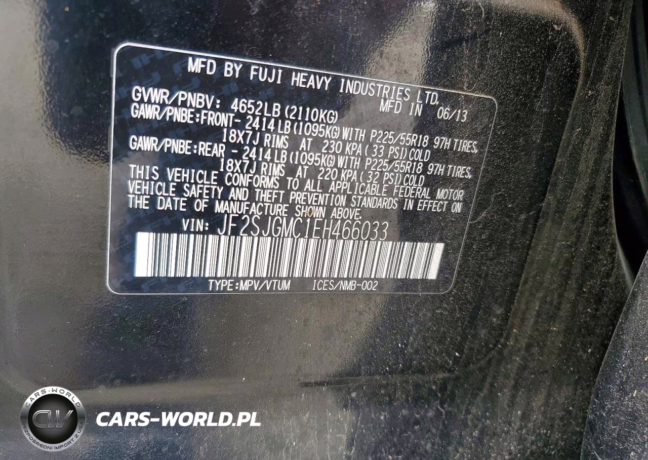 2014 Subaru Forester 2.0Xt Touring VIN:JF2SJGMC1EH466033 - 13