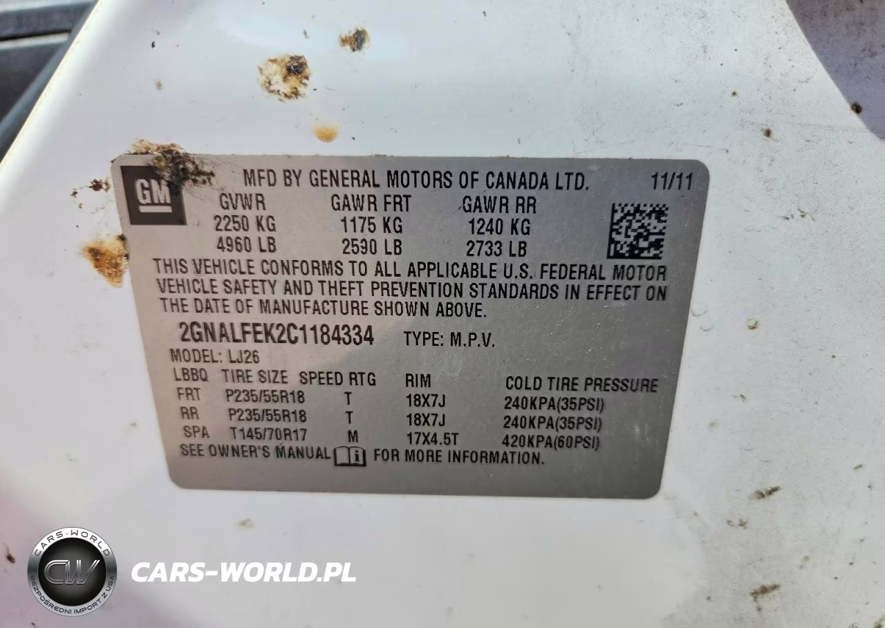 2012 Chevrolet Equinox Ltz VIN:2GNALFEK2C1184334 - 13