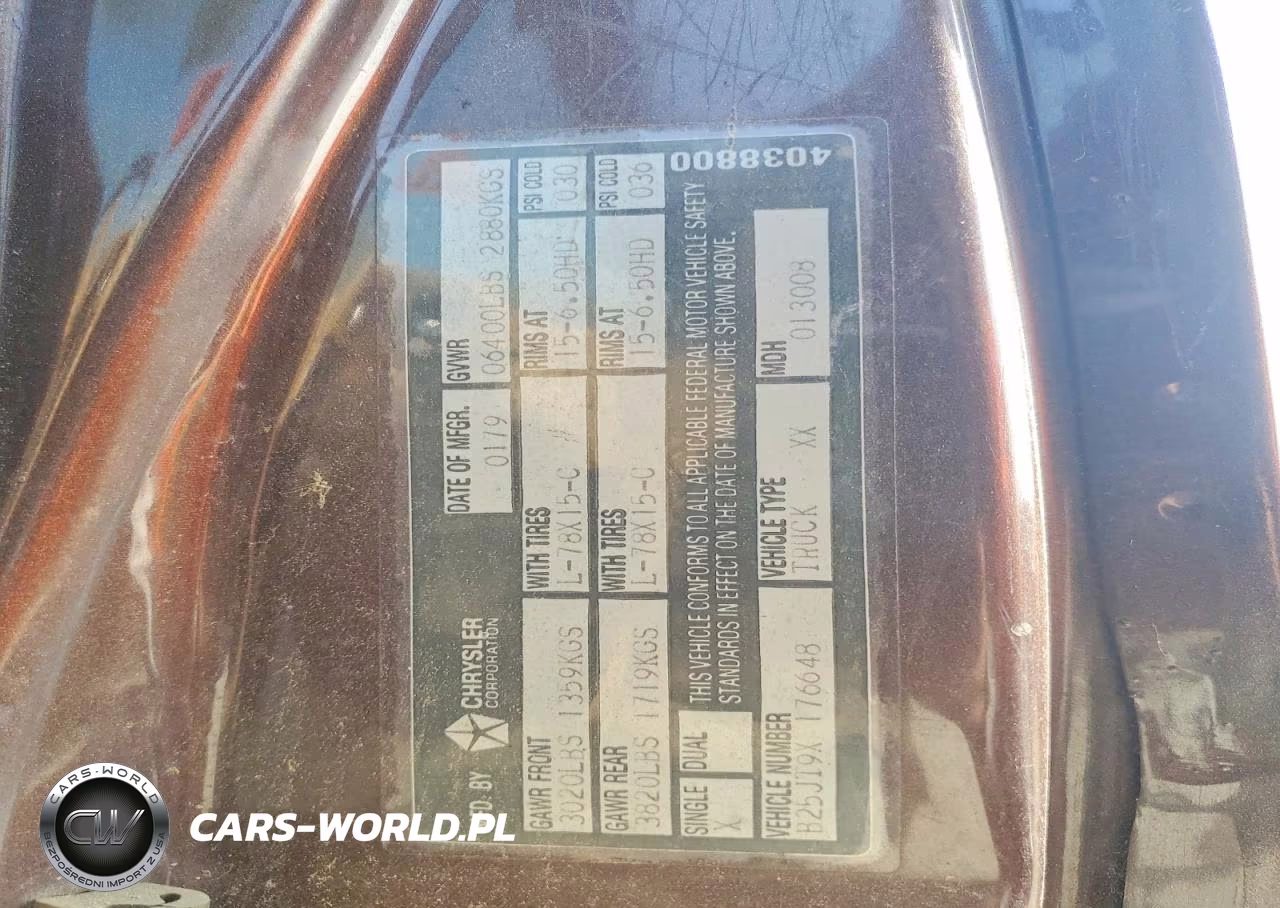 1979 Dodge Van VIN:B25JT9X176648 - 10