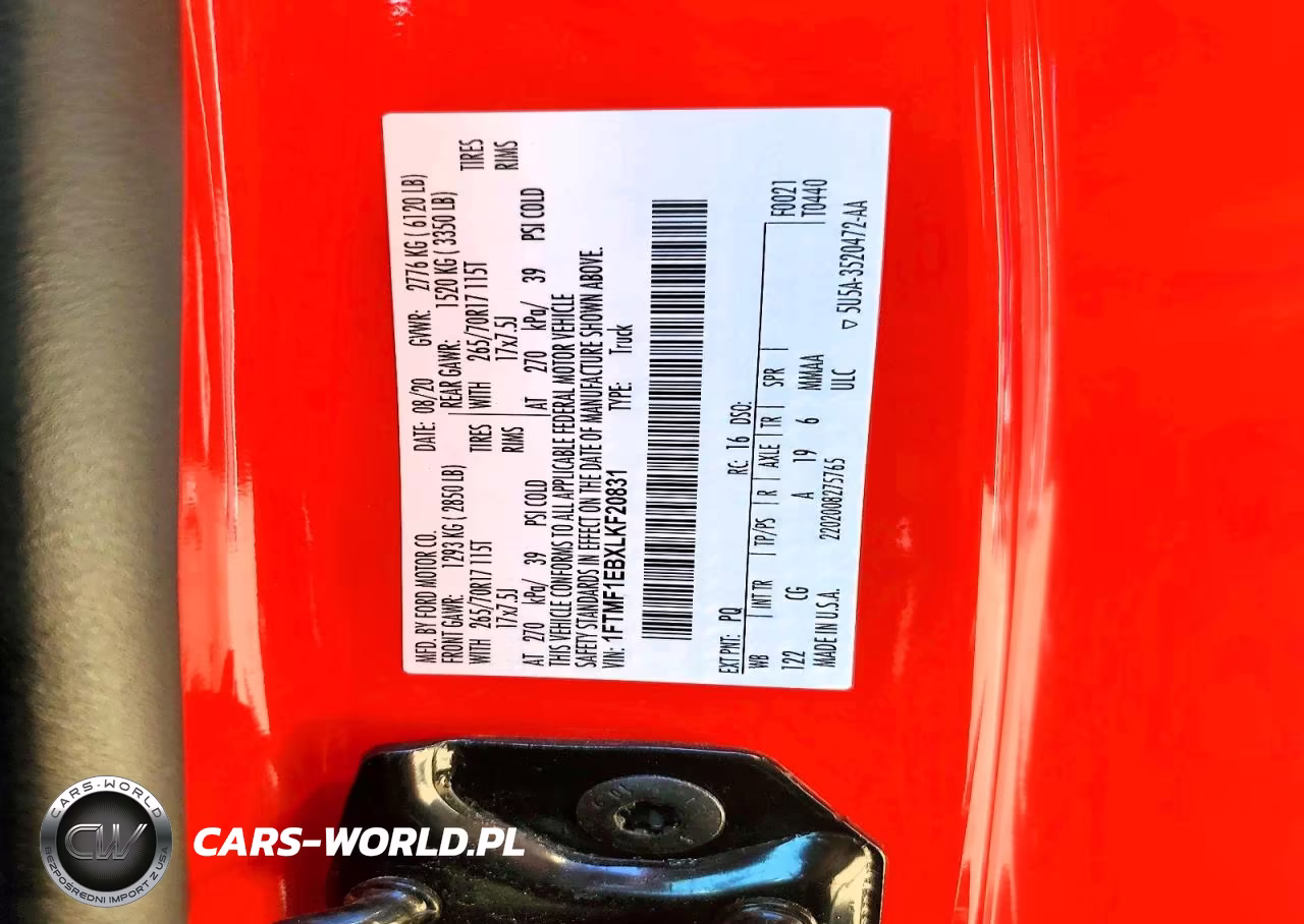 2020 Ford F150 VIN:1FTMF1EBXLKF20831 - 12