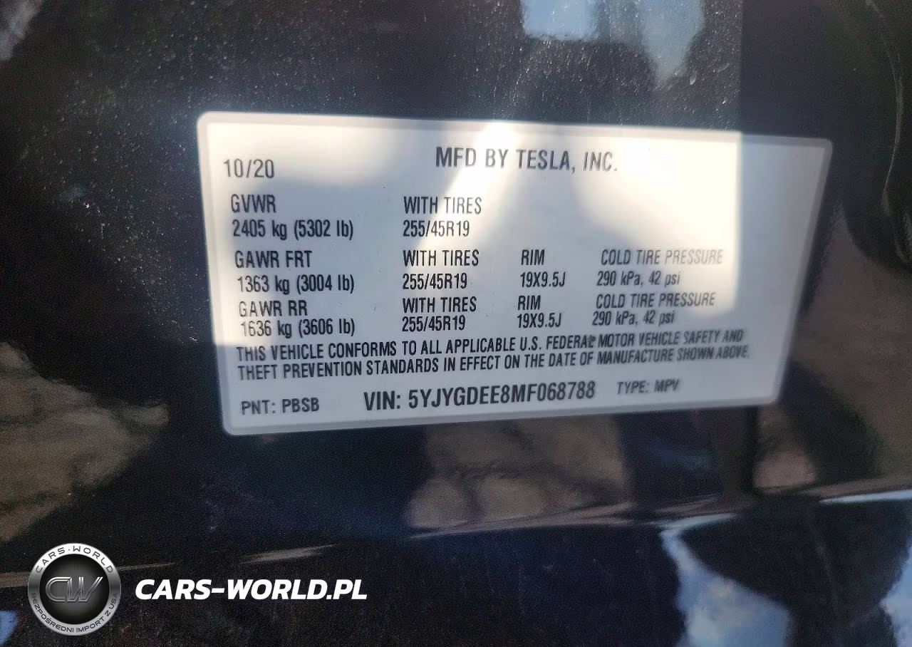 2021 Tesla Model Y VIN:5YJYGDEE8MF068788 - 12