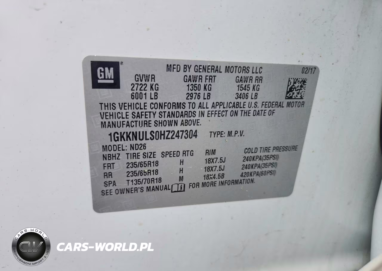 2017 GMC Acadia Slt-1 VIN:1GKKNULS0HZ247304 - 14