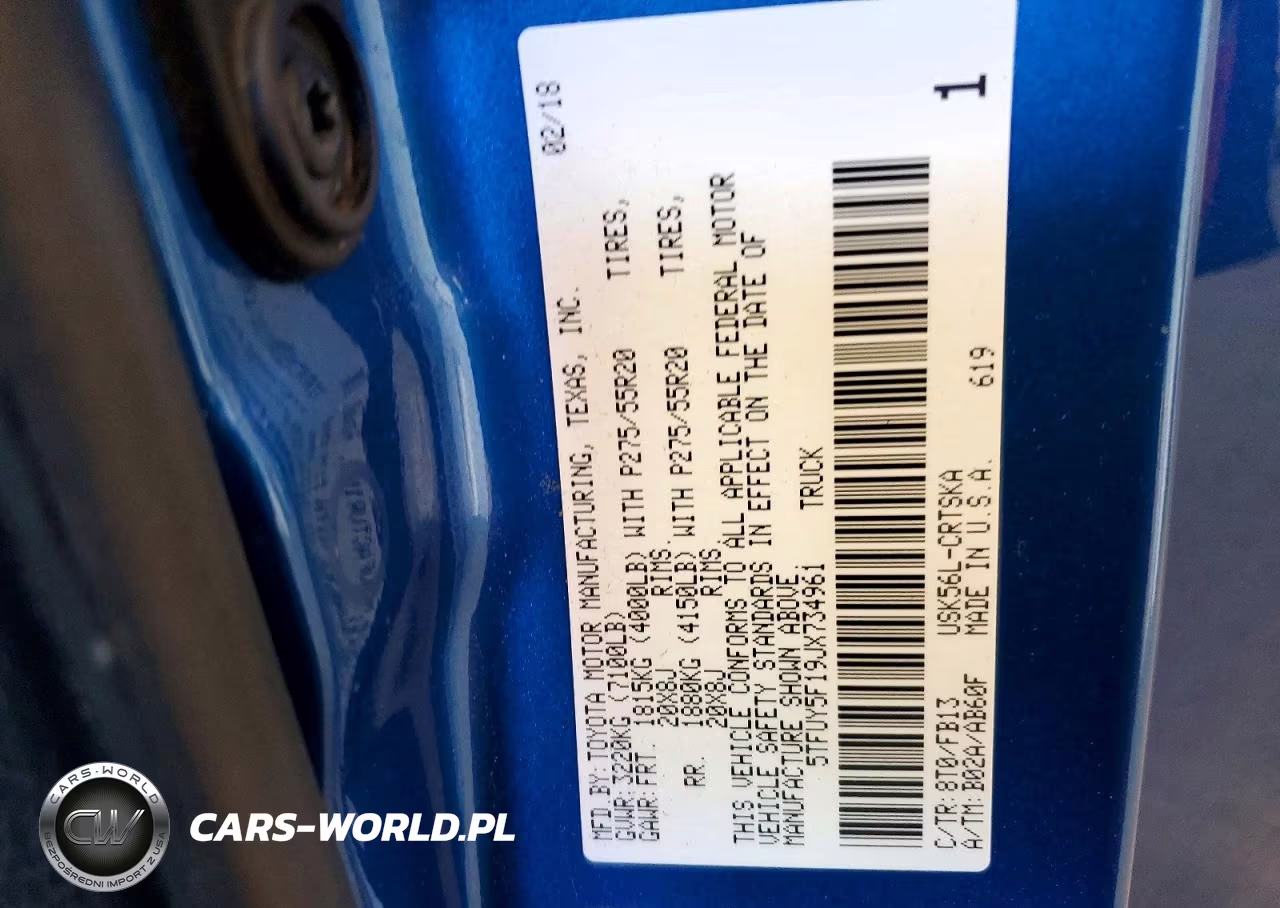 2018 Toyota Tundra Sr5 VIN:5TFUY5F19JX734961 - 12