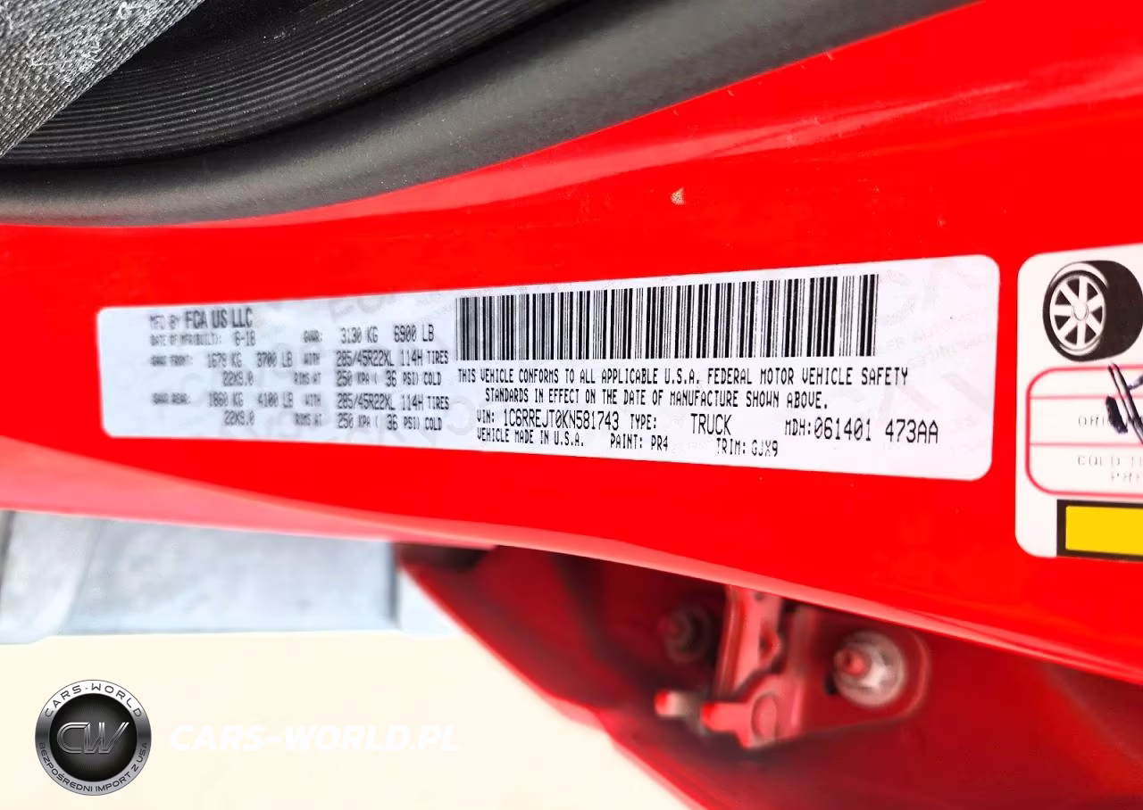 2019 Ram 1500 Laramie VIN:1C6RREJT0KN581743 - 12