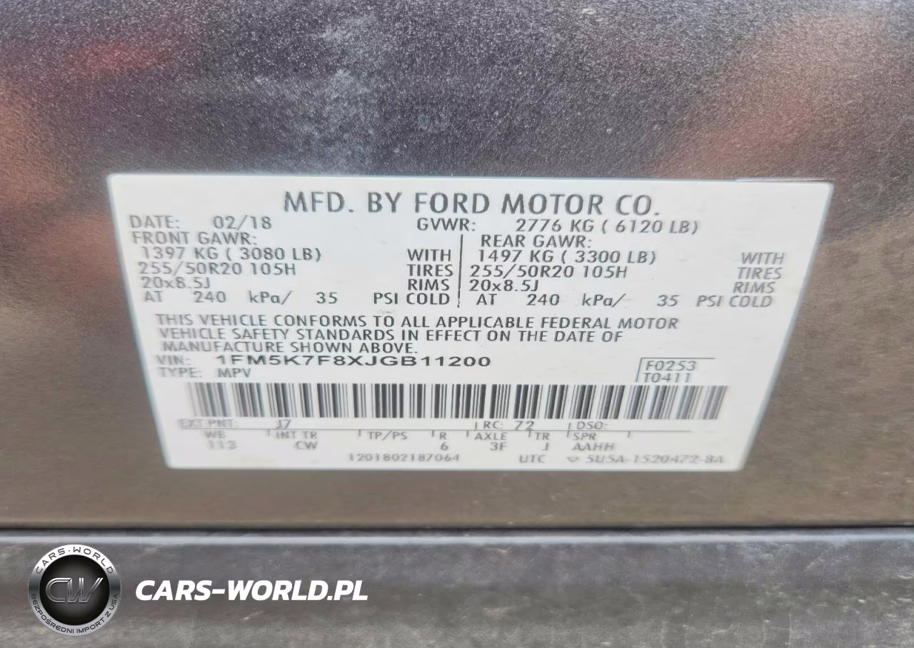 2018 Ford Explorer Limited VIN:1FM5K7F8XJGB11200 - 13