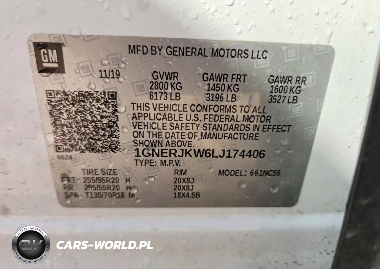 2020 Chevrolet Traverse Rs VIN:1GNERJKW6LJ174406 - 13