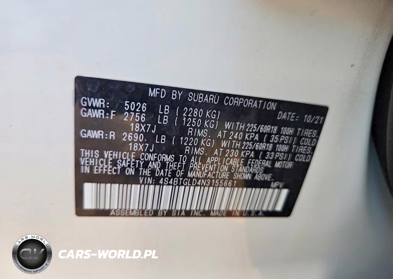 2022 Subaru Outback Onyx Edition Xt VIN:4S4BTGLD4N3155661 - 13