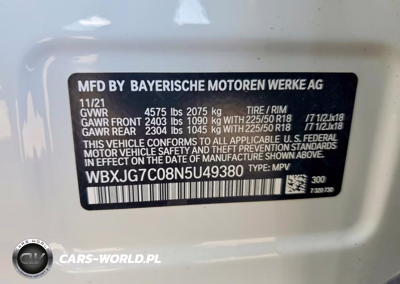 2022 BMW X1 Sdrive28I VIN:WBXJG7C08N5U49380 - 13