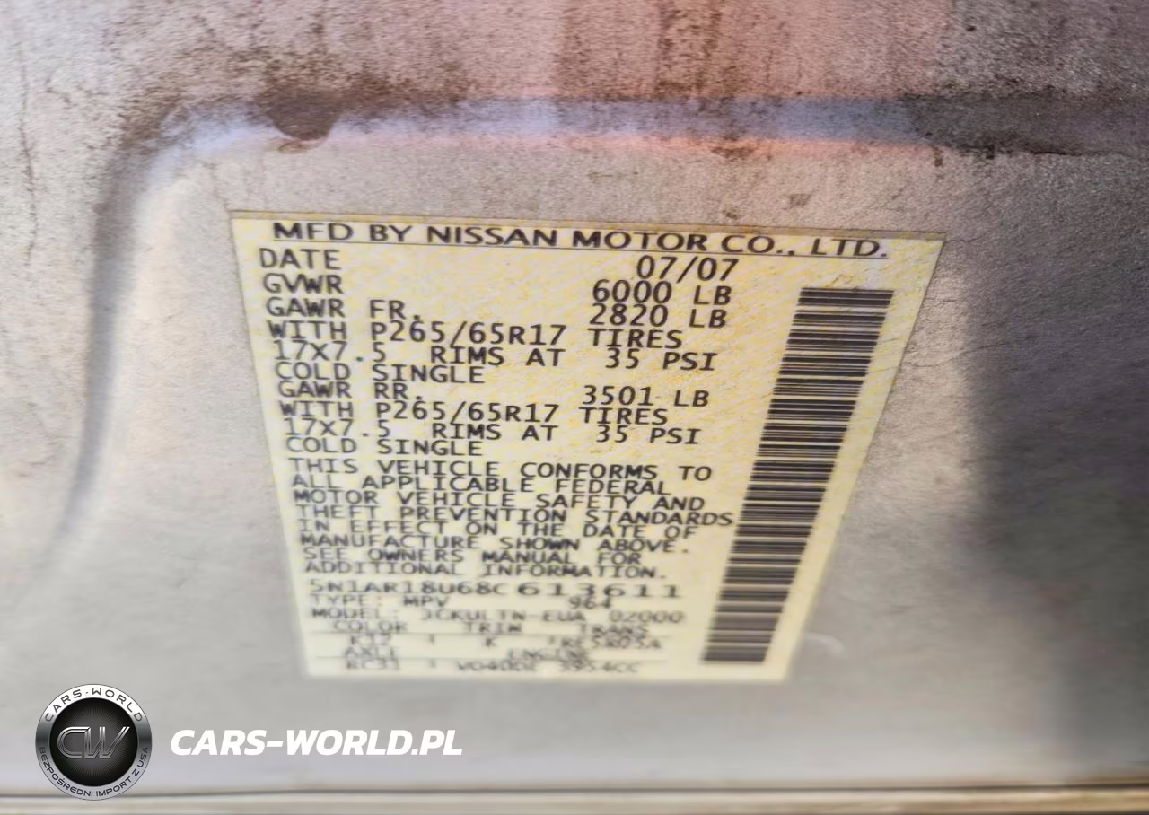2008 Nissan Pathfinder S VIN:5N1AR18U68C613611 - 12