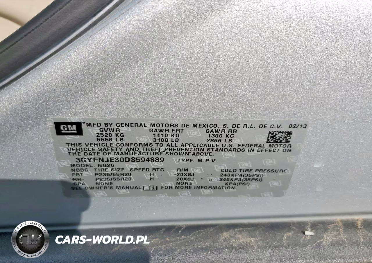 2013 Cadillac Srx Premium Collection VIN:3GYFNJE30DS594389 - 13