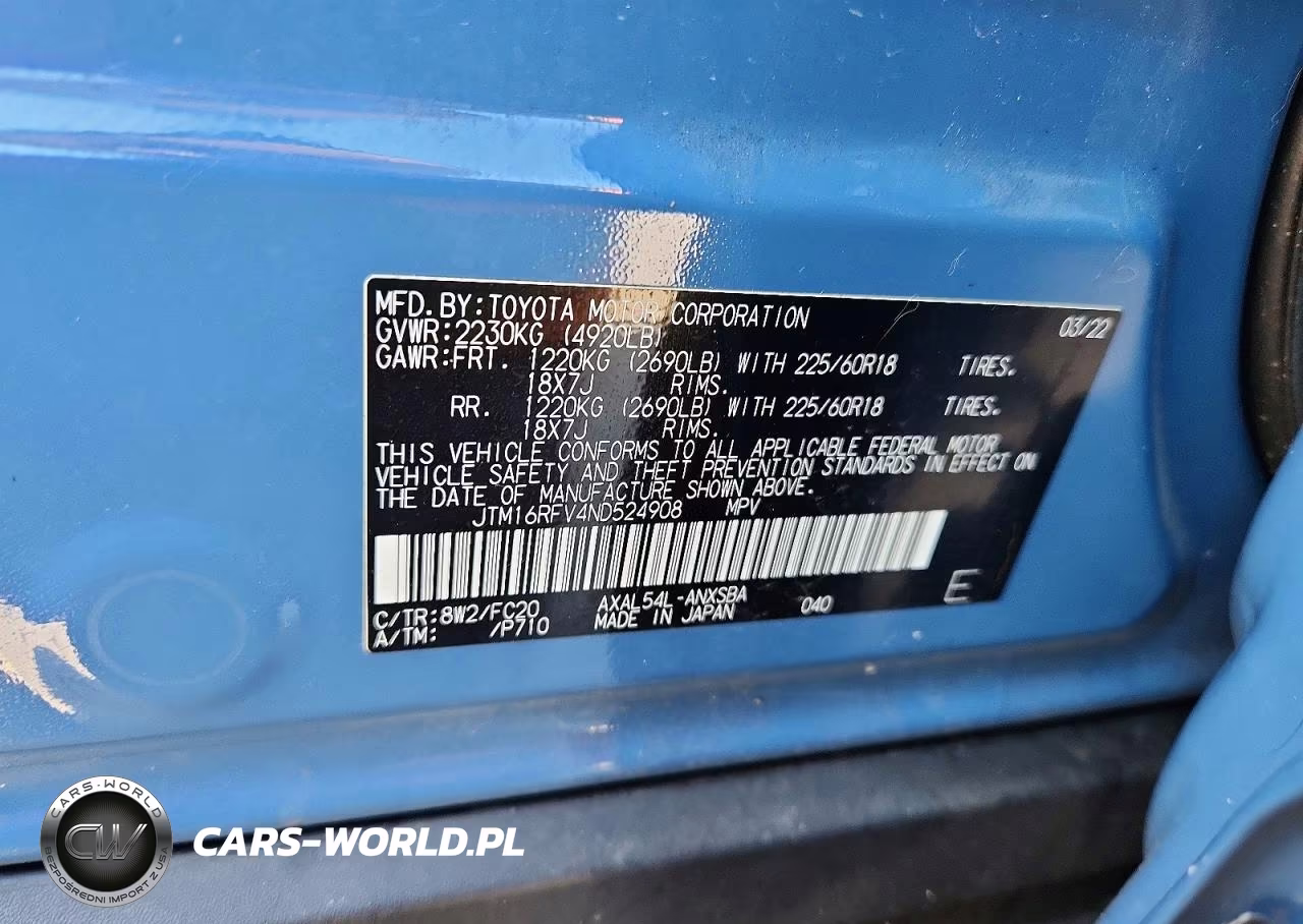 2022 Toyota Rav4 Hybrid Se VIN:JTM16RFV4ND524908 - 13
